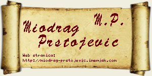 Miodrag Prstojević vizit kartica